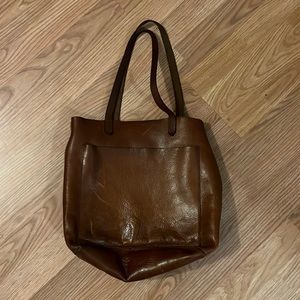 Madewell Brown Leather Tote